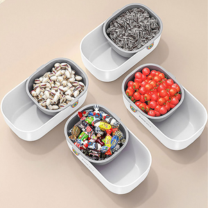 Colador <span class=keywords><strong>de</strong></span> Cocina <span class=keywords><strong>de</strong></span> Plástico <span class=keywords><strong>de</strong></span> Doble Capa Joybos, Recipiente para Alimentos con Cesta <span class=keywords><strong>de</strong></span> Drenaje, Cesta <span class=keywords><strong>de</strong></span> Drenaje para Fideos y Pasta, Ahorrador <span class=keywords><strong>de</strong></span> Espacio - Product Image 4