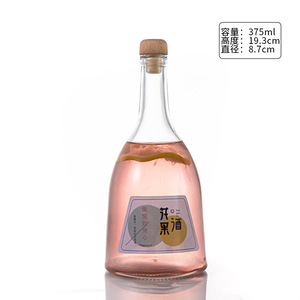 Datu 500ml Obstwein grüner Pflaumen wein 250ml Maske versiegelte Saft Getränke flasche Klarglas Schnaps leere Flasche - Product Image 4