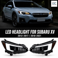 Ensemble de phares LED avant pour Subaru XV 2012-2021, projecteur 55W, DRL dynamique, clignotant séquentiel