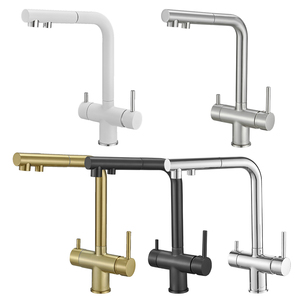 <span class=keywords><strong>Rubinetto</strong></span> da Cucina a 2 Funzioni con Doccetta Estraibile, Miscelatore per <span class=keywords><strong>Acqua</strong></span> Potabile e Purificata, <span class=keywords><strong>Rubinetto</strong></span> per Lavello a 3 Vie - Product Image 1