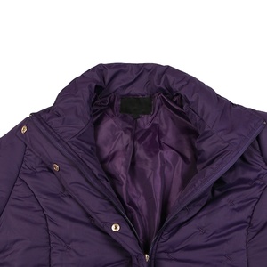 Caldo di vendita di Design moderno di moda al di fuori del cappotto invernale termico viola delle donne - Product Image 5