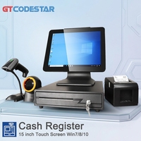 Terminal Punto de Venta Todo en Uno con Pantalla Táctil, Escáner, Impresora y Cajón