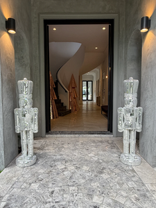 Escultura <span class=keywords><strong>de</strong></span> Espejo Brillante <span class=keywords><strong>de</strong></span> Cascanueces, <span class=keywords><strong>Estatua</strong></span> <span class=keywords><strong>de</strong></span> Mosaico Disco <span class=keywords><strong>de</strong></span> Tamaño Real, Diseño Nuevo - Product Image 1