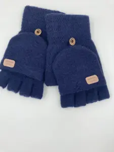 Guanti invernali da ragazza carina a maglia guanti da dito caldi guanti da polso senza dita touch screen