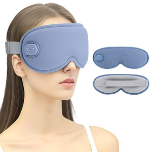 3D Shading Sleep <b>Mask</b> Hot Compress Massage for <b>Eye</b> Fatigue Relief USB Rechargeable Memory Foam Wireless Timing Control for Men - Product Image 1