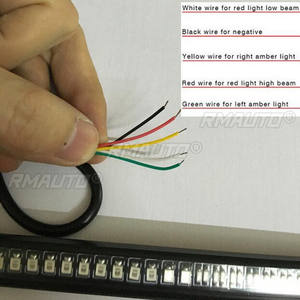 Tira de Luces LED Flexible de 48 LED, Luz de Freno, Direccional, Trasera para Motocicleta, Auto, Lada - Product Image 6