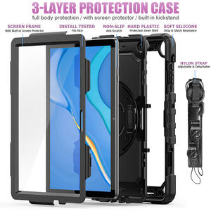 Couverture protecteur d'écran, avec sangles, pour les mains et les épaules, étui pour Huawei <span class=keywords><strong>MatePad</strong></span> <span class=keywords><strong>T10S</strong></span> 10.1, T10, 9.7, 2020 et 360, à poignée rotative - Product Image 3