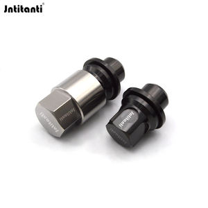 Écrous de roue <span class=keywords><strong>antivol</strong></span> Jntitanti en titane Gr.5 Ti-6Al-4V de couleur noire avec clé en titane pour <span class=keywords><strong>Land</strong></span> <span class=keywords><strong>Rover</strong></span> M14x1.5mm - Product Image 5