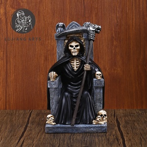 9 pulgadas trono muerte estatua resina muerte escultura decoración muerte en trono figurita regalo de Halloween - Product Image 2