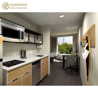 LivSmart Studios Ensemble de meubles de chambre à coucher en MDF 5 étoiles de luxe moderne et écologique personnalisable Hilton Hôtels Appartements Queen King