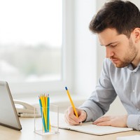 Boîte de rangement pour fournitures scolaires en acrylique transparent, forme rectangulaire, multifonctionnelle, minimaliste, porte-stylos et crayons