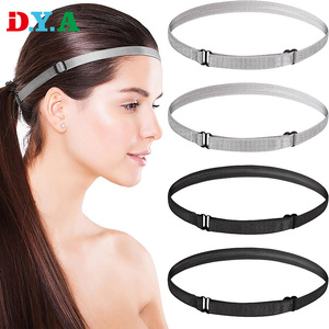 Bando olahraga elastis antiselip, ikat kepala olahraga lari dapat disesuaikan untuk wanita pria, aksesori latihan luar ruangan - Product Image 1