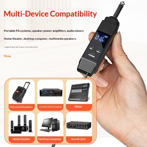 Microphone sans fil BHA H4 pour l'approvisionnement transfrontalier, kit 1 à 4, avec éclairage RGB sept couleurs, réduction du bruit, <span class=keywords><strong>FM</strong></span>, pour karaoké domestique et scène, OEM - Product Image 3