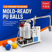 Machine à mousser PU basse pression Bujatti, prête à l'emploi, pour le moulage multi-composants de billes en PU