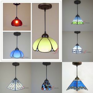 Vendita all'ingrosso e diretta di paralumi in vetro colorato a mosaico colorato in stile <span class=keywords><strong>Tiffany</strong></span> Lampada a sospensione lampadari a LED da 12 pollici - Product Image 2