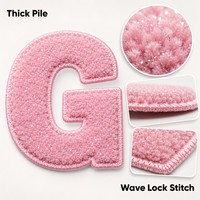 Patch en chenille 3D gonflé à lettres scintillantes, alphabet cœur, thermocollant pour casquette, sac à dos, chapeau, style urbain personnalisé