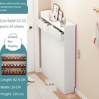Meuble de rangement et étagère à chaussures de grande capacité, durable, imperméable, de style moderne, pour salon et villa, avec montage facile