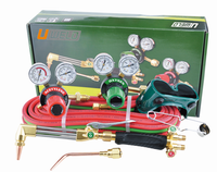 Kit de chalumeau de soudage portable Uweld, oxygène acétylène avec régulateur de gaz, kit de chalumeau de soudage et de découpe au gaz à vendre