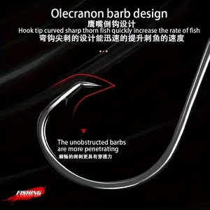 2X Hameçons <span class=keywords><strong>de</strong></span> pêche <span class=keywords><strong>en</strong></span> eau salée ultra-résistants, hameçons circulaires Octopus, hameçons circulaires sportifs offset personnalisés pour poisson-chat et bar 10 # -10/0 - Product Image 5