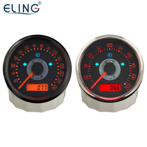 ELING 85mm (3 3/8 '') velocímetro GPS odómetro 150 <span class=keywords><strong>160</strong></span> <span class=keywords><strong>MPH</strong></span> 200 <span class=keywords><strong>km</strong></span>/h para barco Auto Racing motocicleta 12 voltios 24V con señales de giro - Product Image 2