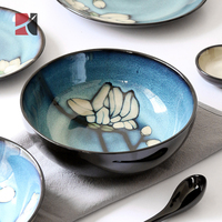 Assiettes en porcelaine classiques faites à la main, directement de l'usine, motif de style coréen, ensembles de vaisselle