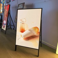 Restaurant Cinéma Menu Conseil Led Lumière Affiche Ultra Mince Boîte À Lumière Sans Stand Publicité Boîte À Lumière Affichage