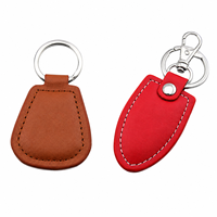 Porte-clés NFC en cuir 13,56 MHz, étiquette intelligente réinscriptible, carte de visite numérique pour site web, Instagram, Facebook, WhatsApp
