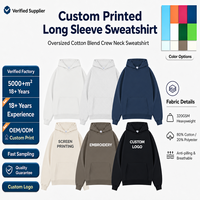 Sweat à capuche personnalisé en polyester et coton épais 320 GSM pour le streetwear et le quotidien