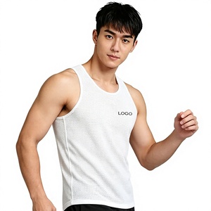 Camiseta Deportiva Personalizada para Hombre, Sin Mangas, Tejido Elástico, Chaleco para Correr, Transpirable, para Entrenamiento Atlético, Gimnasio, OEM - Product Image 5