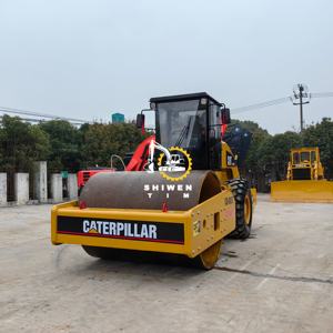 Gebrauchte <span class=keywords><strong>CAT</strong></span> CS683E Vibrationswalze mit Guter Leistung, 18-Tonnen-Straßenwalze CS-533E CS-563D CS58 zu Günstigen Preisen im Angebot - Product Image 4