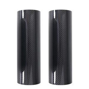 Nhà máy bán thẳng sợi carbon ống, 4 "Đường kính ngoài, chiều dài 11.8 inch 3K Twill bất sợi carbon Hose cho xe - Product Image 1