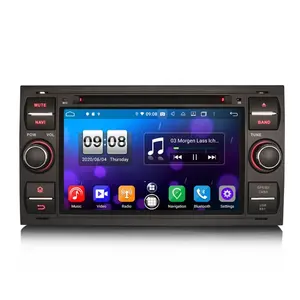 Erisin ES8766FB 7 "PX5 Android 10.0 Mobil DVD Player Mobil Radio Navi Stereo GPS untuk Ford C/S-Max Galaxy Kuga Fokus Transit/Mondeo