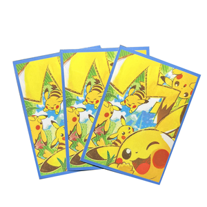 Pochettes de cartes personnalisées en plastique recyclable, écologiques, imperméables et flexibles <span class=keywords><strong>Pikacu</strong></span> pour cartes à collectionner TCG/PKM, jeux de société, anime mignon - Product Image 4