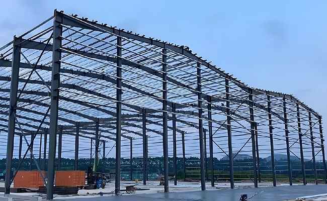 Custom Designed Fast Installation Engineered Prefabricated Steel Structure Warehouse Workshop Building for Workshops & Plants