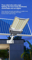 Lampe solaire LED étanche IP65 pour rue, résistante aux intempéries, en ABS durable, pour extérieur, avec panneau solaire séparé