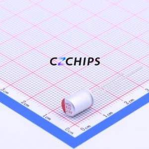 Condensador Sólido HS0E827M0609PC, Componente de Montaje en Orificio (THT), D6.3xL9mm 820uF 20% 2.5V 2.5mm - Product Image 1