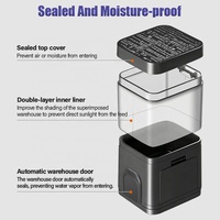 Vente en gros - Distributeur automatique de nourriture pour aquarium d'eau salée Jebao Jecod série TF 400 ml, forme carrée, contrôle intelligent du temps, nourrisseur automatique pour aquarium