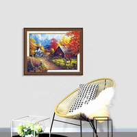 Nouvelle Offre 2026 : Kit de Peinture Diamant 5D DIY sur Cadre, Toile Tendue 16x20 Pouces, Perles Complètes