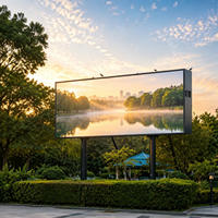 Pantalla LED de Vídeo para Exteriores Personalizada, Pantalla LED HD de Gran Tamaño para Publicidad Comercial con Fácil Instalación