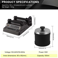 Machine à polir rotative miniature Boasta DT-50 500 ml pour la finition de bijoux, de pierres, de métaux