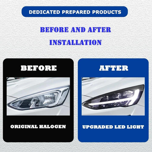 Fari LED Aggiornati con Luci Diurne DRL, Lampade Anteriori per Tuning, Accessori Auto per <span class=keywords><strong>Ford</strong></span> <span class=keywords><strong>Focus</strong></span> 2019-<span class=keywords><strong>2020</strong></span> - Product Image 5
