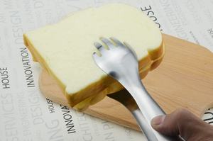 20 cm Edelstahl Salat-Servierzange Gabel und Löffel Zange - Product Image 5