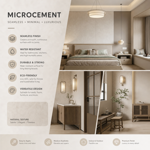 Revestimiento Líquido <span class=keywords><strong>de</strong></span> <span class=keywords><strong>Microcemento</strong></span> RHEIN para Pisos y Paredes, Impermeable, Alta Dureza, Uso Interior y Exterior, Servicio Personalizado ODM OEM, China - Product Image 1
