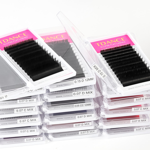 Extensiones de Pestañas de Pelo Sintético Vegano, Hechas a Mano, Sin Crueldad, Naturales, Planas, Elípticas, Suaves, C/CC/D/DD 0.15 0.20mm - Product Image 6