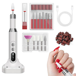 Machine à polir les ongles électrique portable conique, 3 modes, lumière LED, moteur sans balais haute vitesse, rechargeable par USB, professionnel - Product Image 1