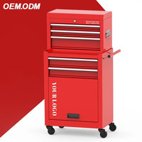Kit de combinación de caja de herramientas rodante de garaje de metal verde ODM Factory Machine Shop Gabinete de rodillos OEM para almacenamiento de herramientas