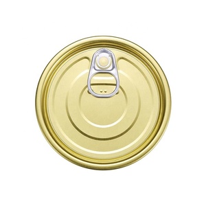 Tapa de hojalata de fácil apertura 502 para latas de conservas para mascotas con tapa de fácil apertura tapas de hojalata Eoe bonitas cubiertas de anillo de extracción de comida de China - Product Image 1