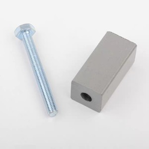 Bloque de contrapeso para puerta de ascensor, 25x25x50mm, acero cuadrado con tornillo para el umbral de la puerta del ascensor - Product Image 2