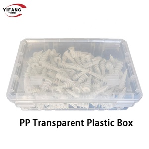 Custom Clear cardini PP scatola di stoccaggio contenitore di plastica per la casa e l'ufficio forniture di imballaggio in plastica - Product Image 5