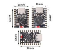 Carte de développement super mini ESP32-C3/S3/C6/H2 Wi-Fi Bluetooth pour l'apprentissage et la programmation